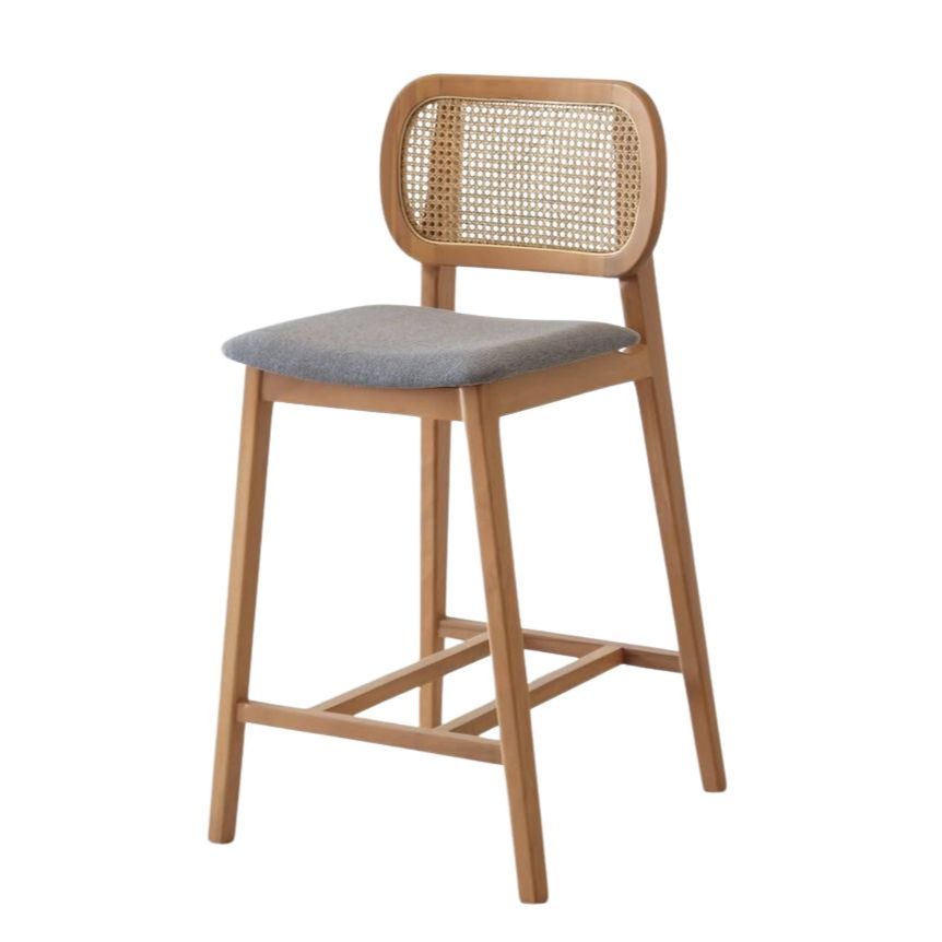 Kursi Bar Rotan Stool Bar Rotan Stool Chair Rotan Kayu Jati Solid Jepara