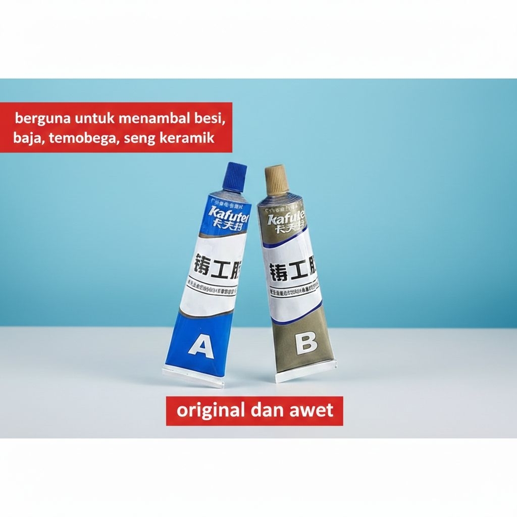 [LEM AB EPOXY] Lem Campur Penambal Besi