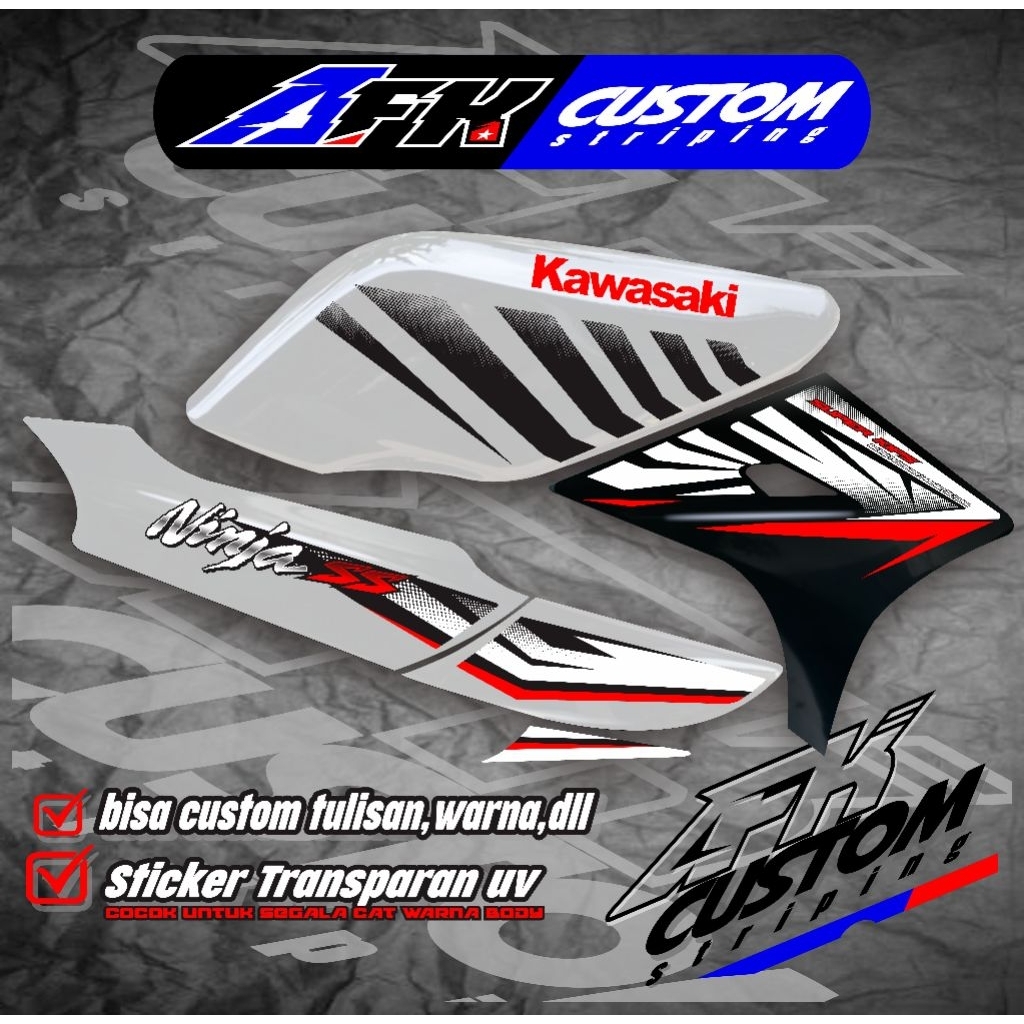 STRIPING NINJA SS/STRIPING NINJA SS CUSTOM/STRIPING NINJA SS KUNING BIRU PUTIH MERAH HIJAU PINK UNGU