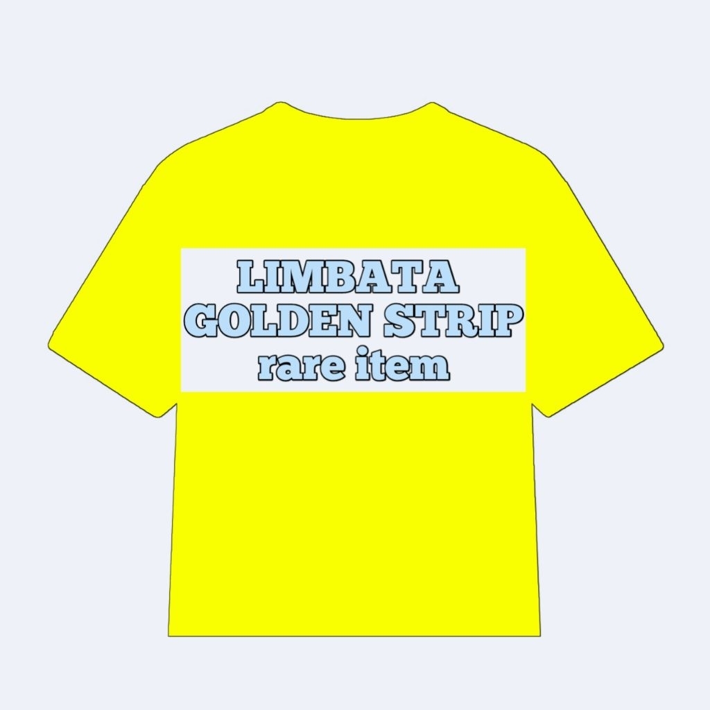 baju kuning merek limbata golden strip rare item