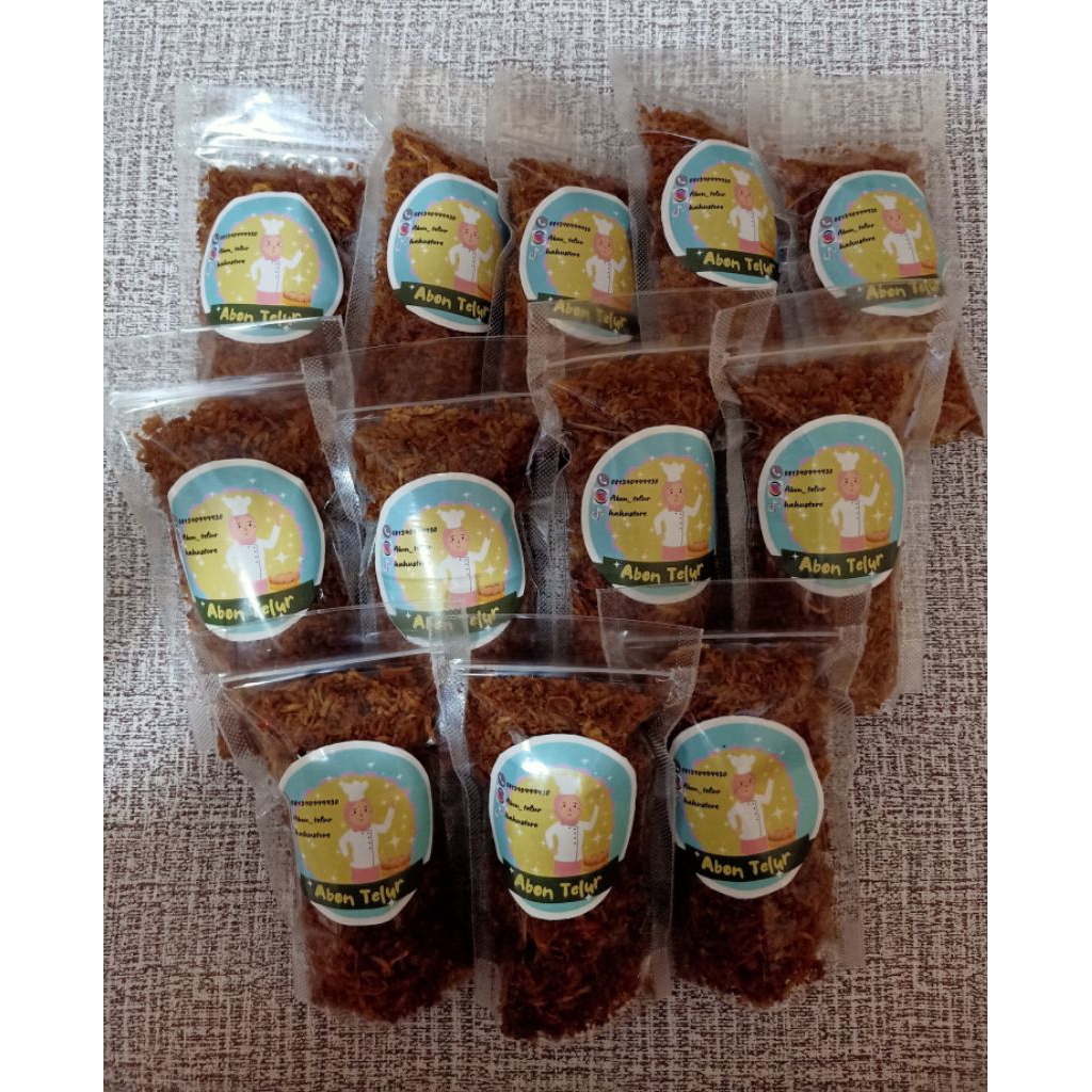 ABON TELUR KHAS MAKASSAR VARIAN KACANG TANAH