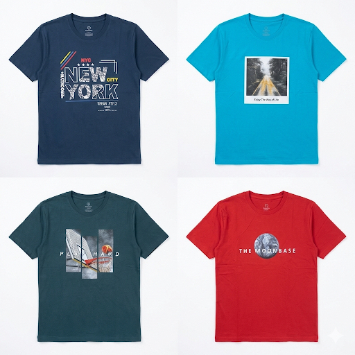 Kaos Pria Katun Combed 24S Sablon DTF NEVADA ORI