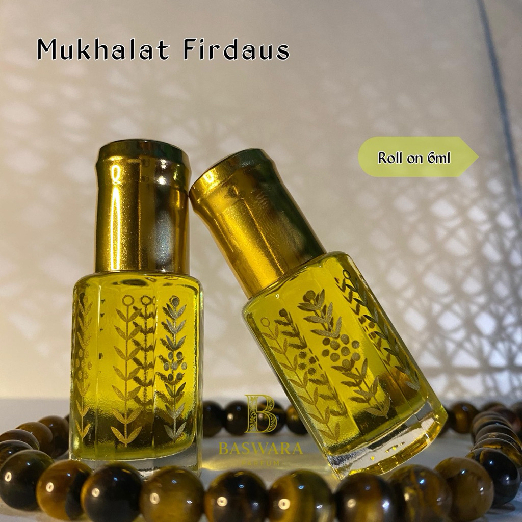 Baswara Parfum Mukhalat Firdaus Full Bibit Murni Non Alkohol