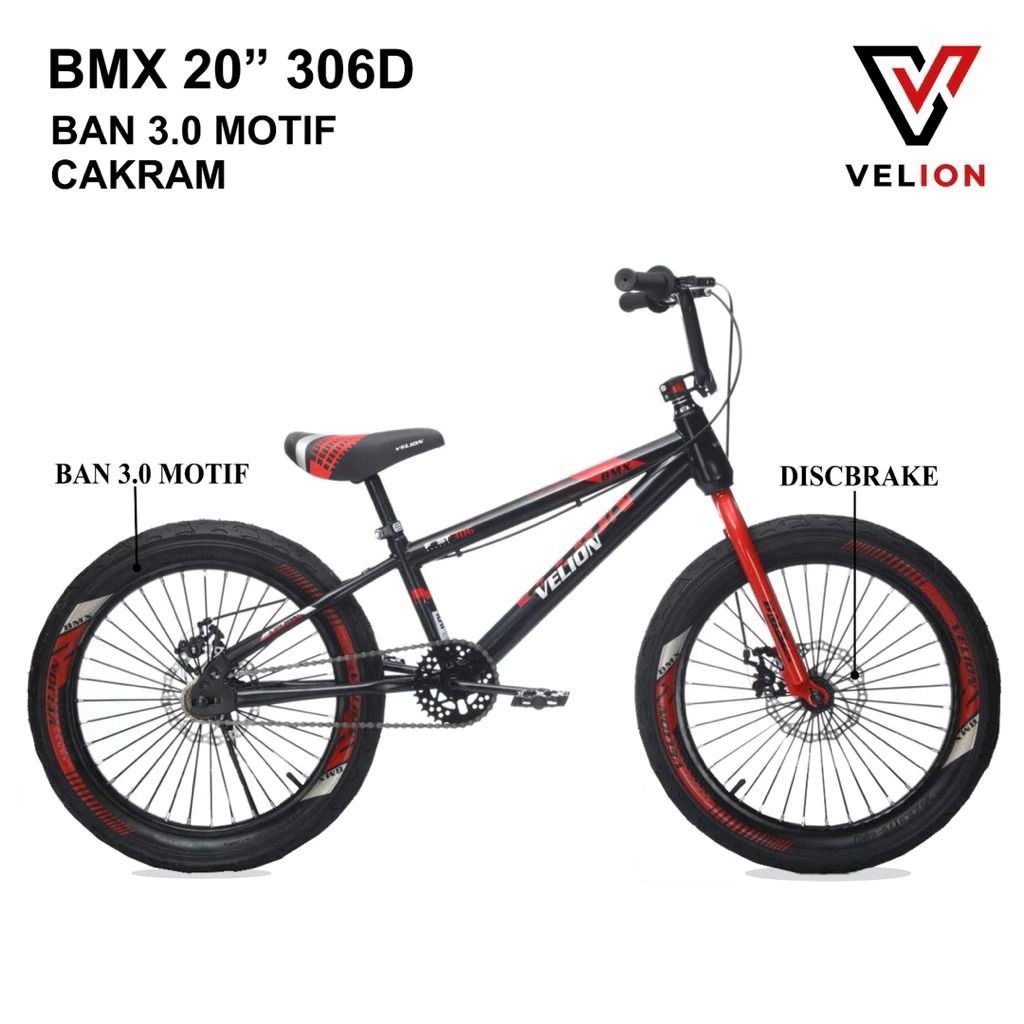 Sepeda BMX 20" Velion ban besar 3.0