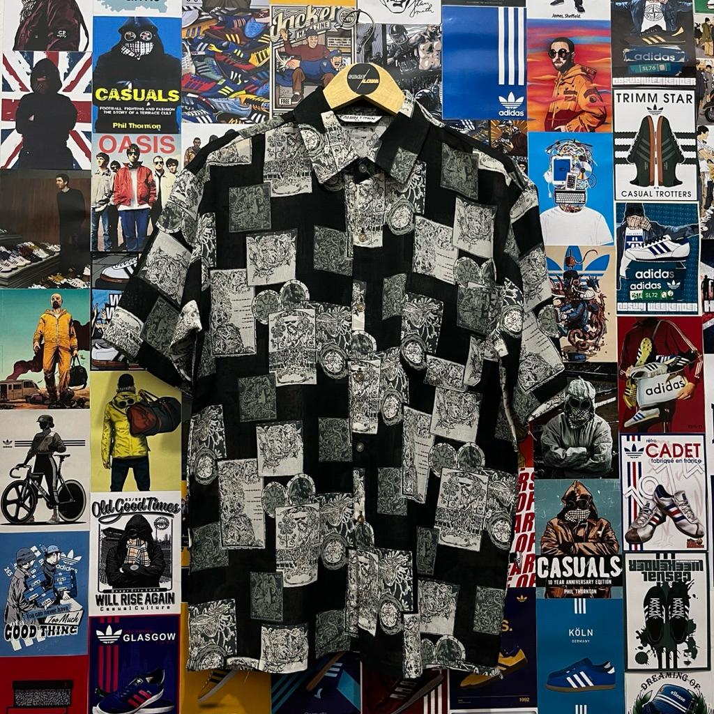 Kemeja / Lengan Pendek / Motif / Vintage / Second / Calbintown