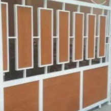 Pintu Gerbang GRC Minimalis Motif Kayu Besi Stainless Steel