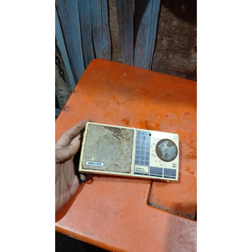 radio phillips 75rb jadul antik kuno lawas vintage display anggap mati