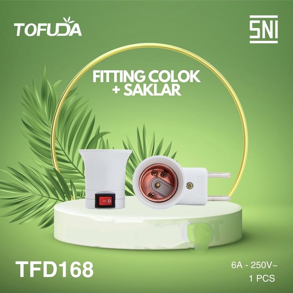 Tofuda Fitting Colok Saklar Tempat Lampu Tidur On Off Bagus Murah
