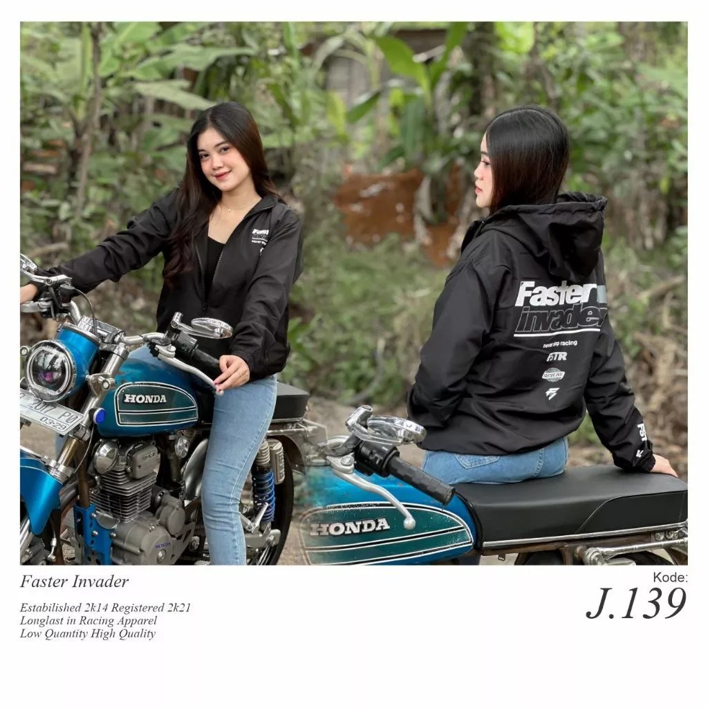 Jaket windbreaker faster invader