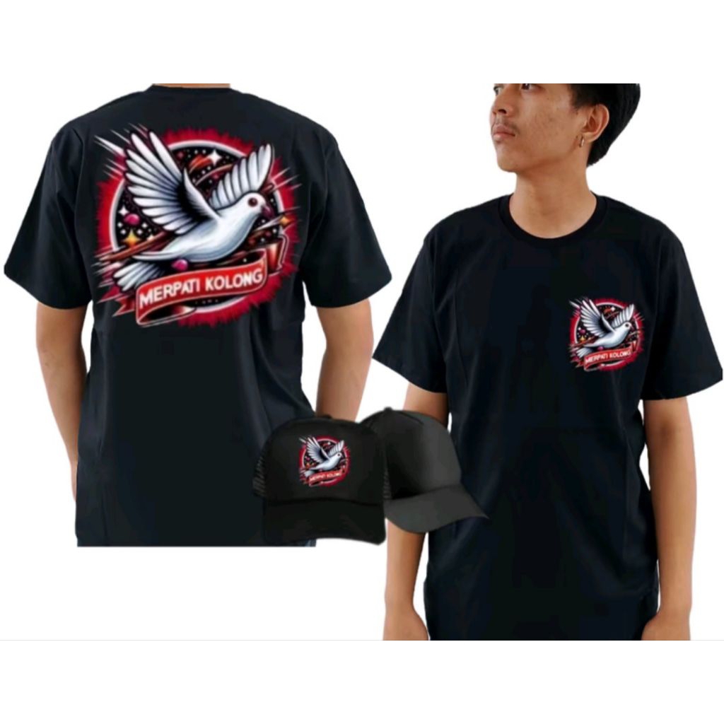 KAOS MERPATI KOLONG BONUS TOPI