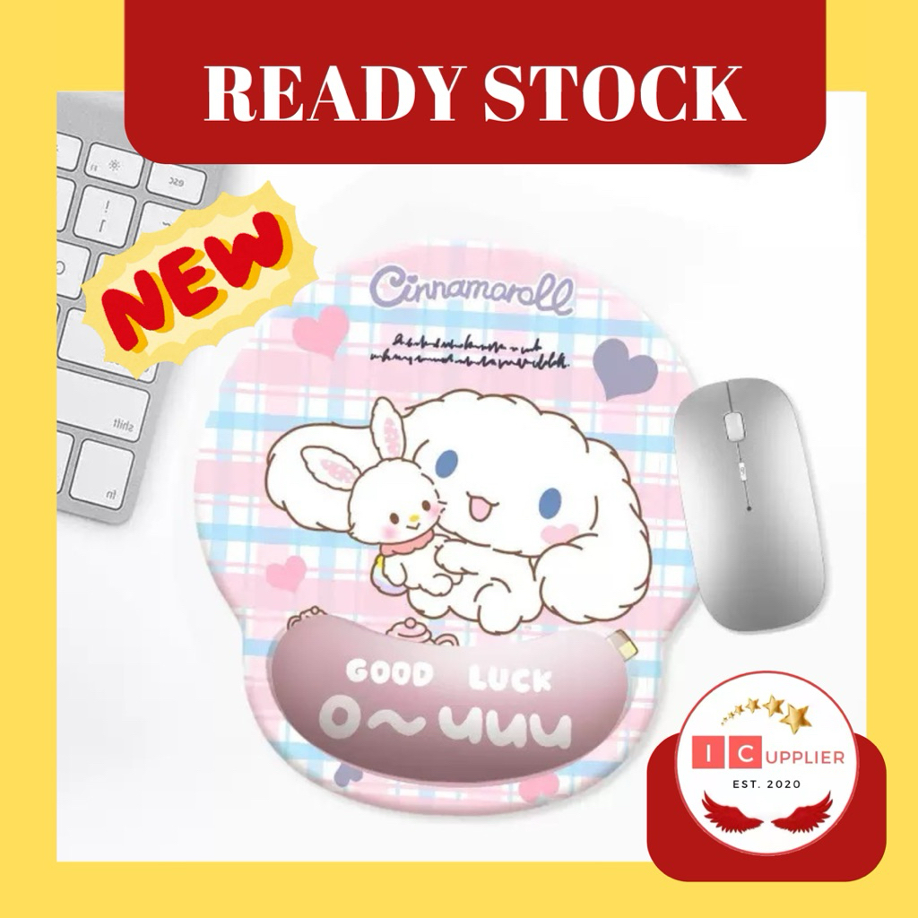 [NEW DESIGN 2026] Mouse Pad Silikon Tebal Motif Lotso Sanrio Kuromi My Melody Cinnamoroll Hello Kitt