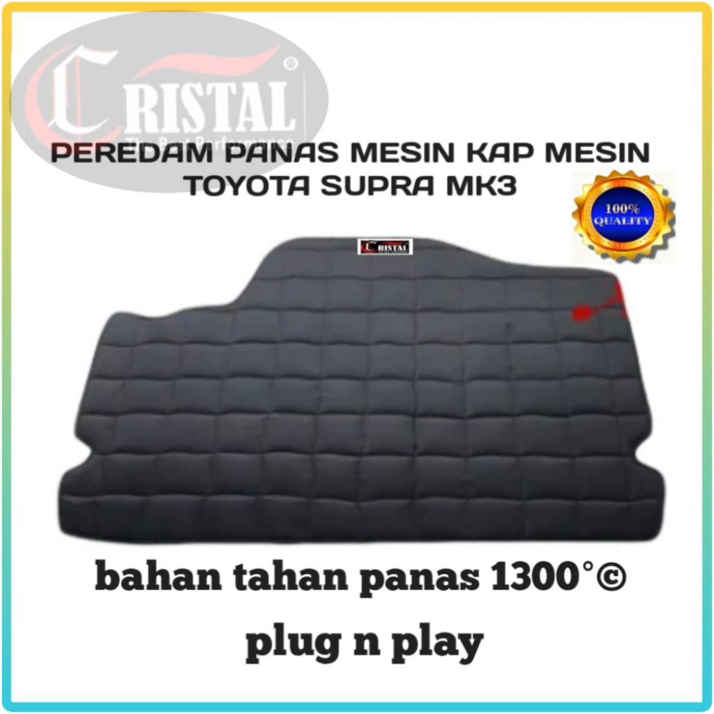 peredam panas mesin mobil kap mesin Toyota Supra mk3