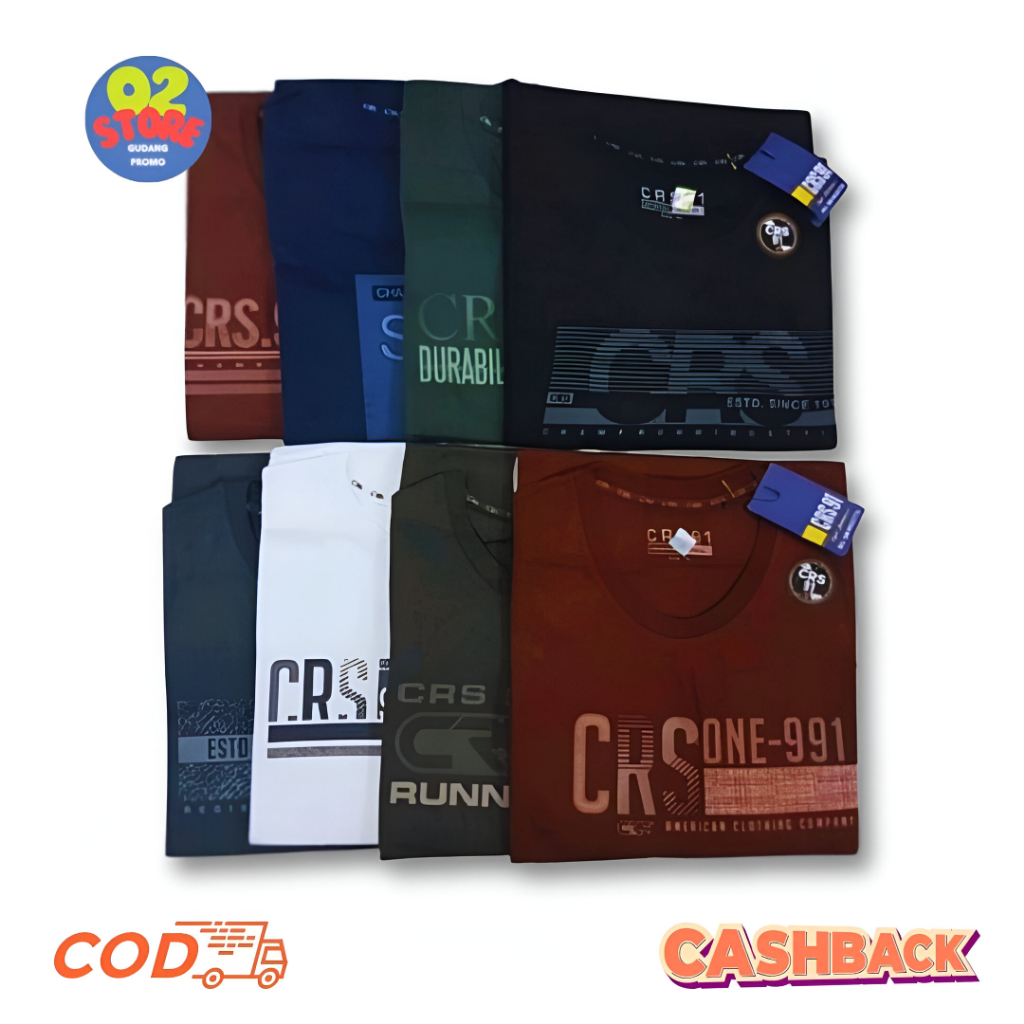 [COD] Kaos Distro Pria CRS 91 Original / Baju Kaos Pria Dewasa Terbaru / Baju kaos Pria Wanita lenga