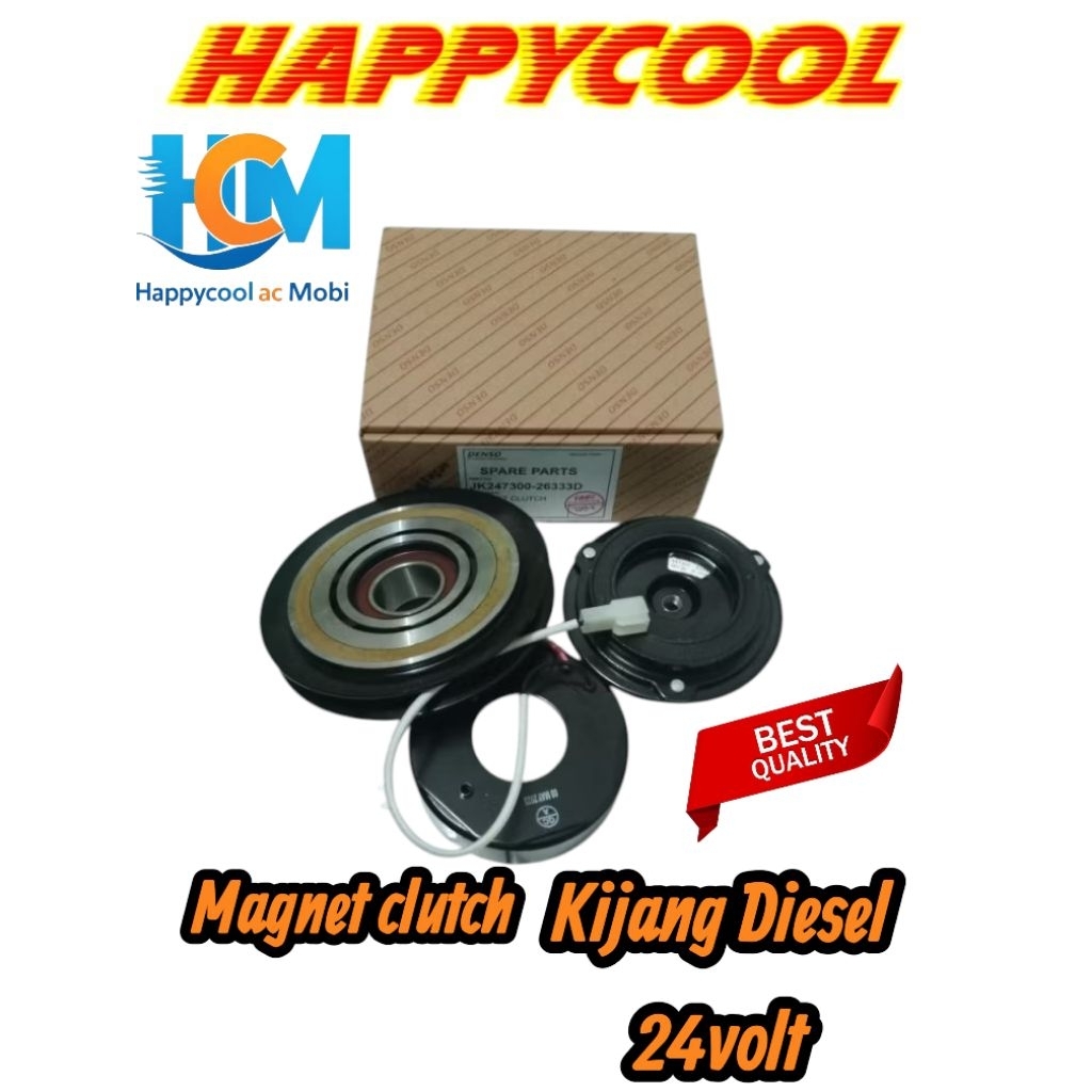 Magnet Clutch Pully set Compresor Kompresor AC Mobil Toyota Kijang Diesel Denso malaysia 24volt