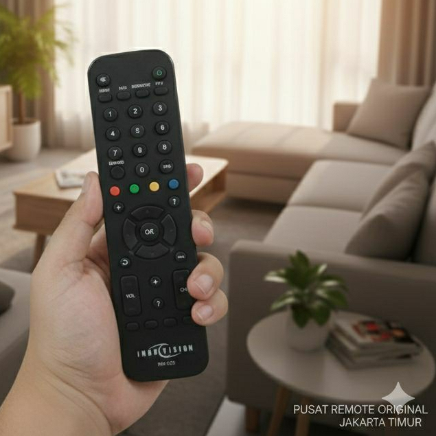 REMOTE REMOT RECEIVER PARABOLA TOP TV INDOVISION ORIGINAL ASLI