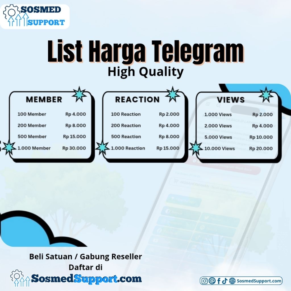 List Harga Telegram Reaction Termurah Se Indonesia