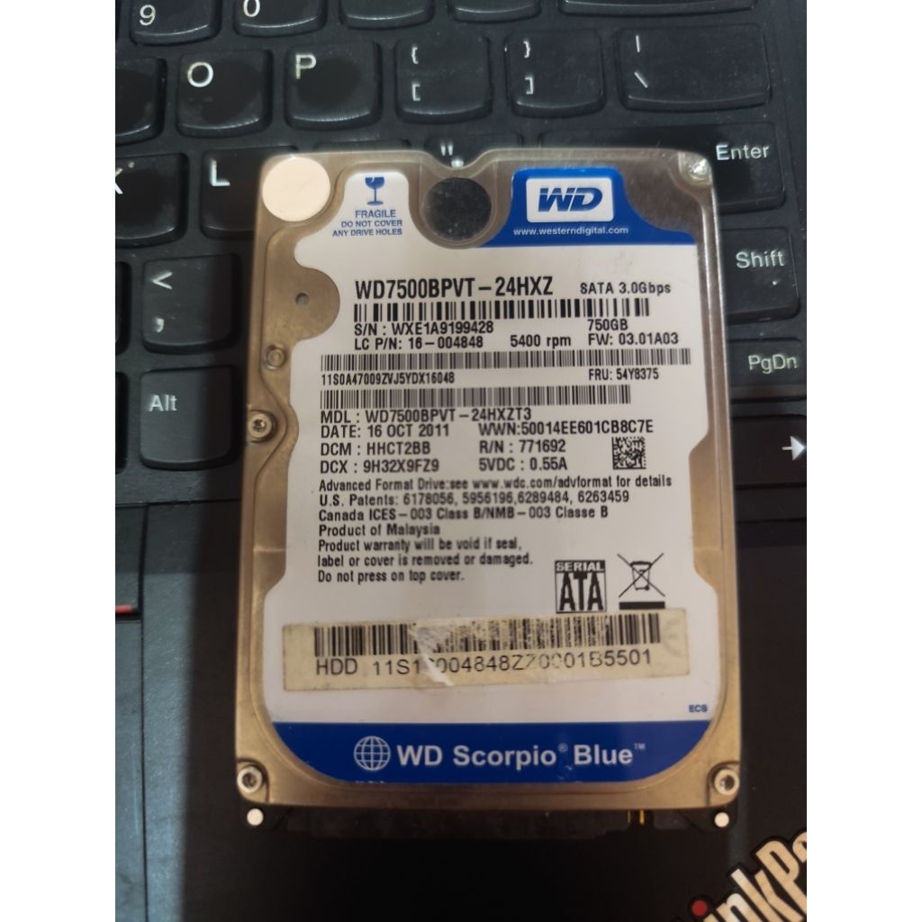 HDD 2'5" 750GB