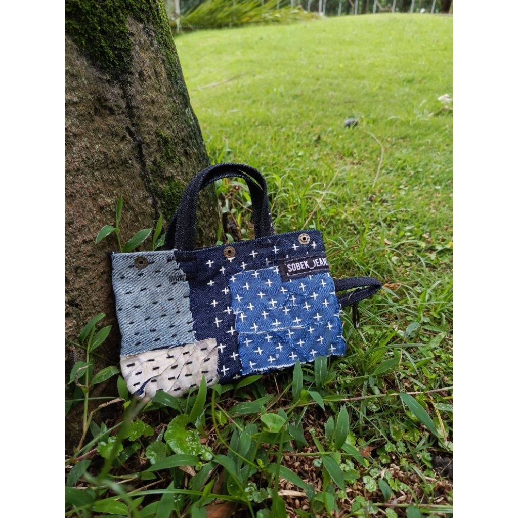 totebag sashiko denim