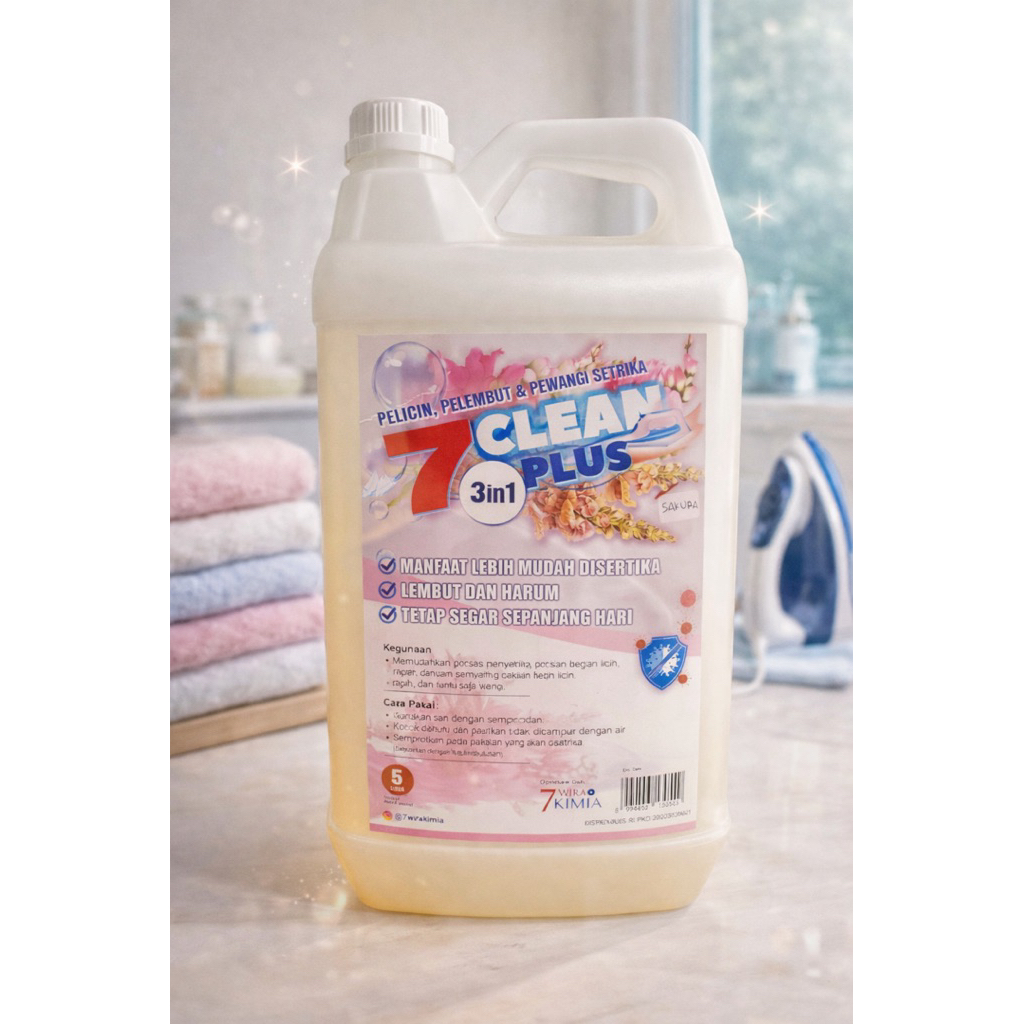 PELICIN PAKAIAN 5liter / trika / pelicin pakaian setrika