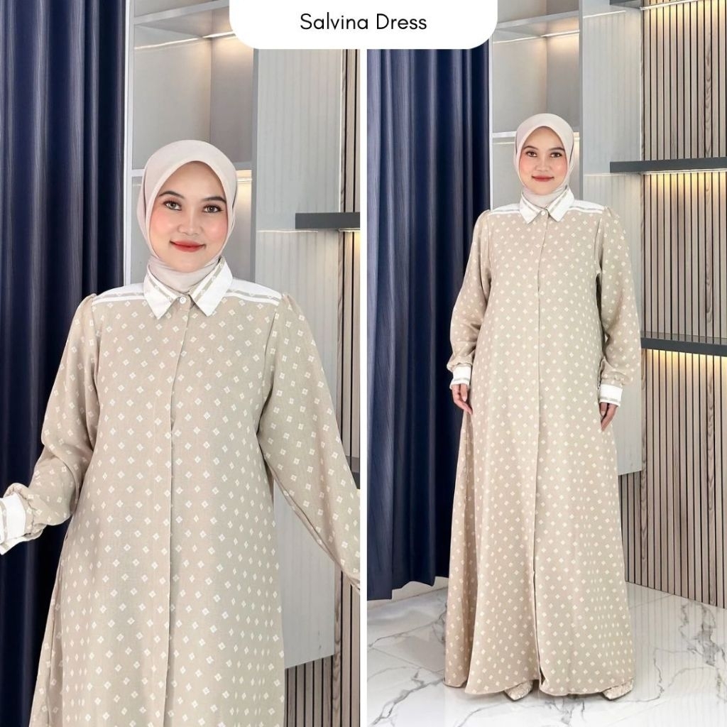 SALVINA DRESS-GAMIS BUSUI-DRESS BUSUI FRIENDLY LD 120-DRESS MUSLIM JUMBO