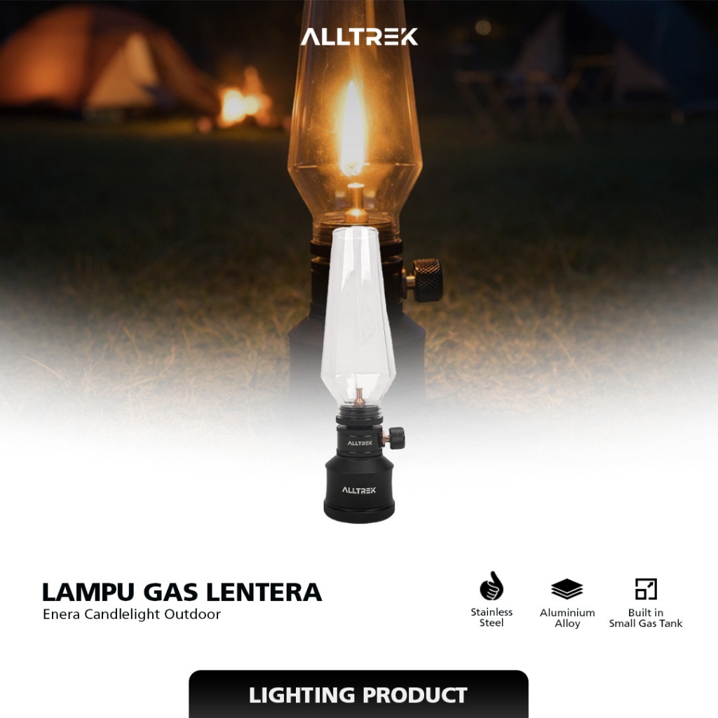 ALLTREK Lampu Gas Lentera ENERA Candlelight Lamp Outdoor