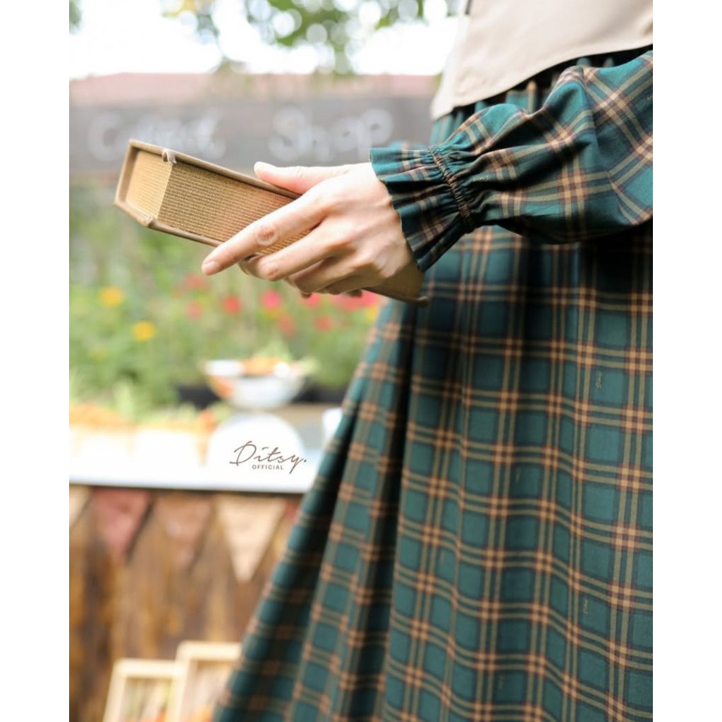 Ditsy Nightgown Tarra Emerald size M