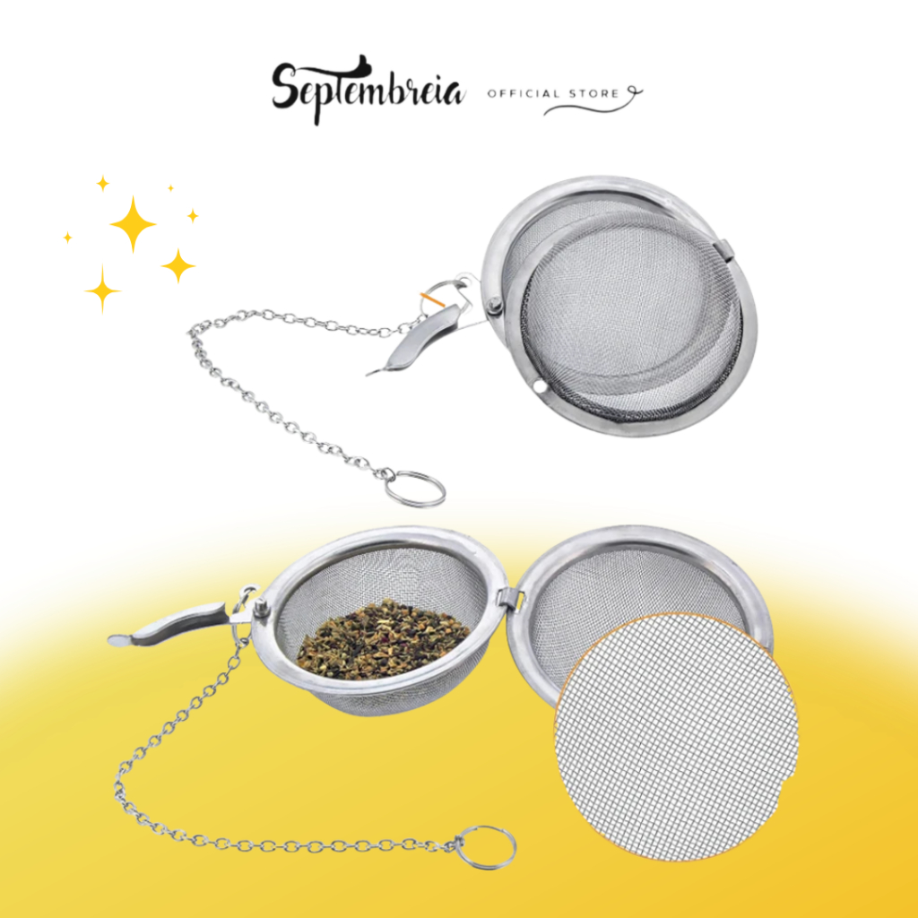 Saringan Teh Stainless Steel Penyaring Teh Tea Strainer Saringan Teh Celup