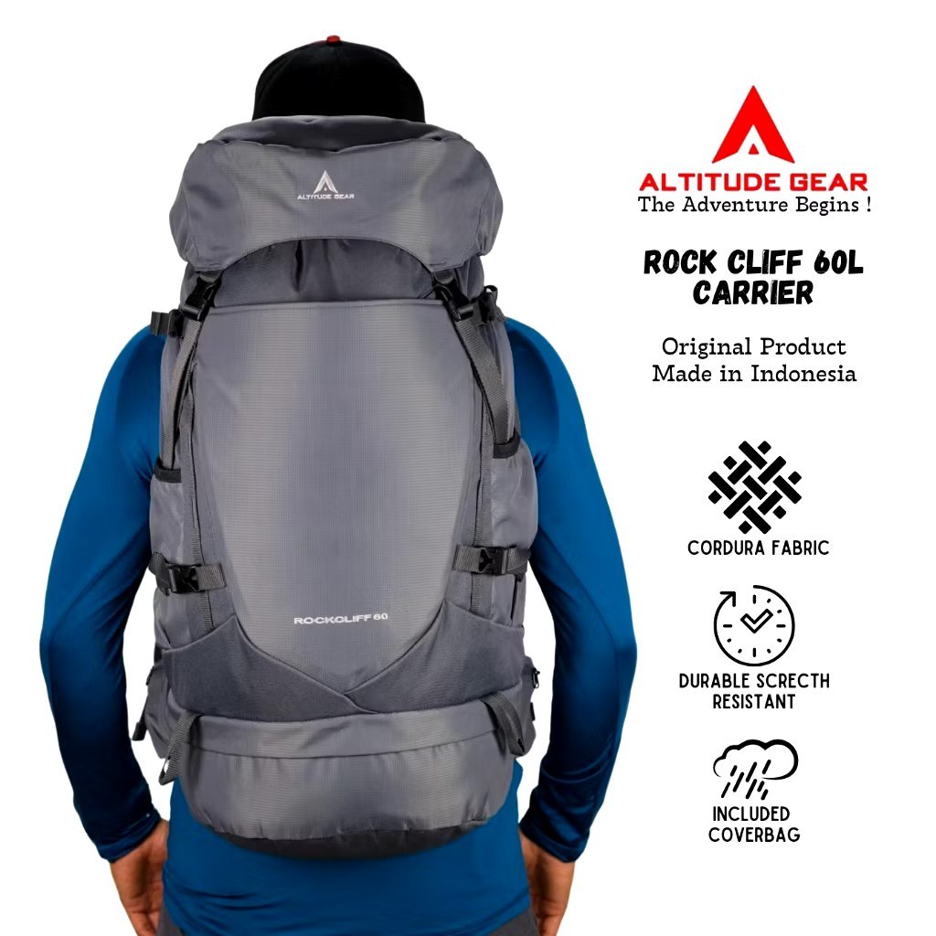 Carrier Tas Gunung Backpack Mountain HikingBag Series 60L Seven Summit
