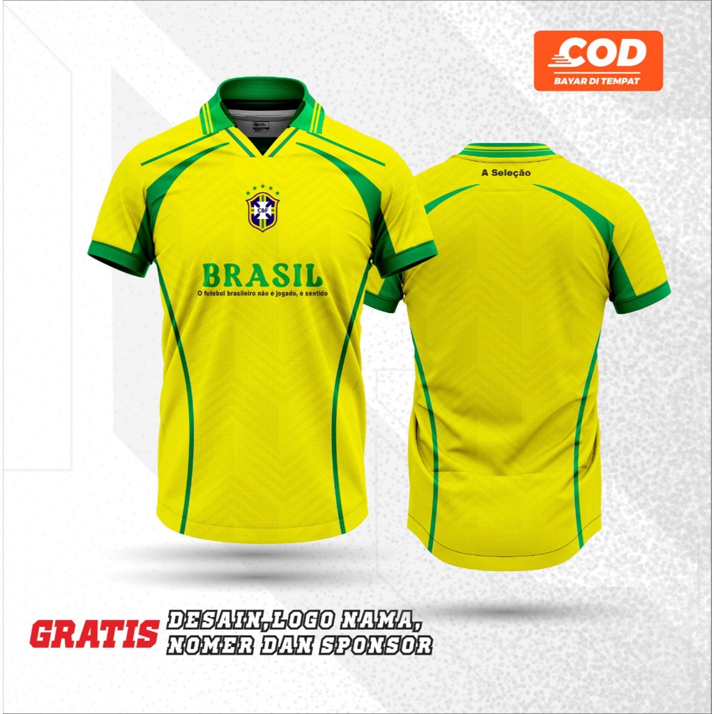 JERSEY BRAZIL RETRO JERSEY VINTAGE FANTASY EDITION // JERSEY CASUAL BRAZIL VINTAGE