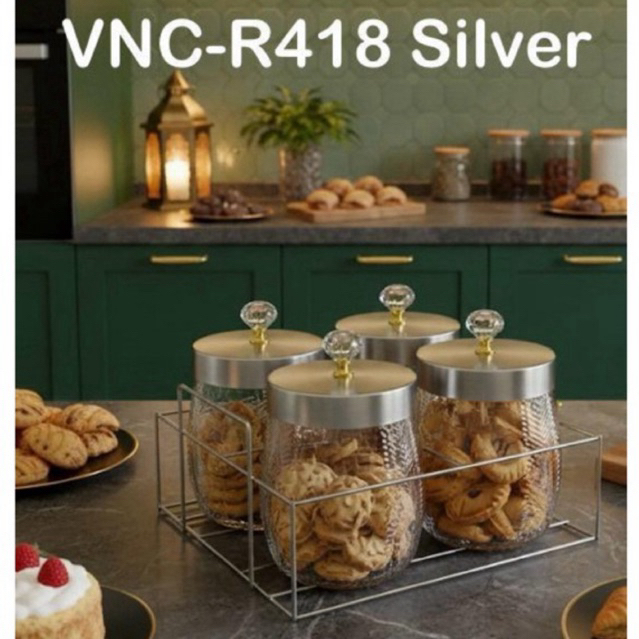 Free Bubble Toples Kaca Venice set 4 keranjang