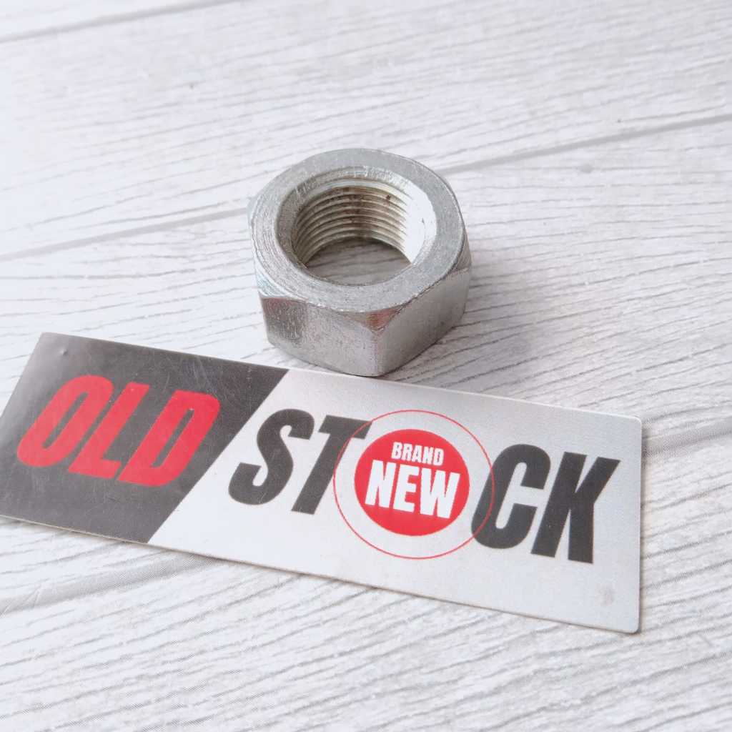 MUR 14MM KUNCI 24 TINGGI 12MM DRAT HALUS BAHAN BAJA NEW OLD STOCK