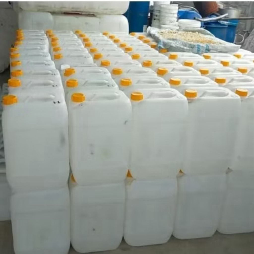 jerigen putih 20 liter second BERSIH Siap pakai - jrigen putih 20 liter tebal