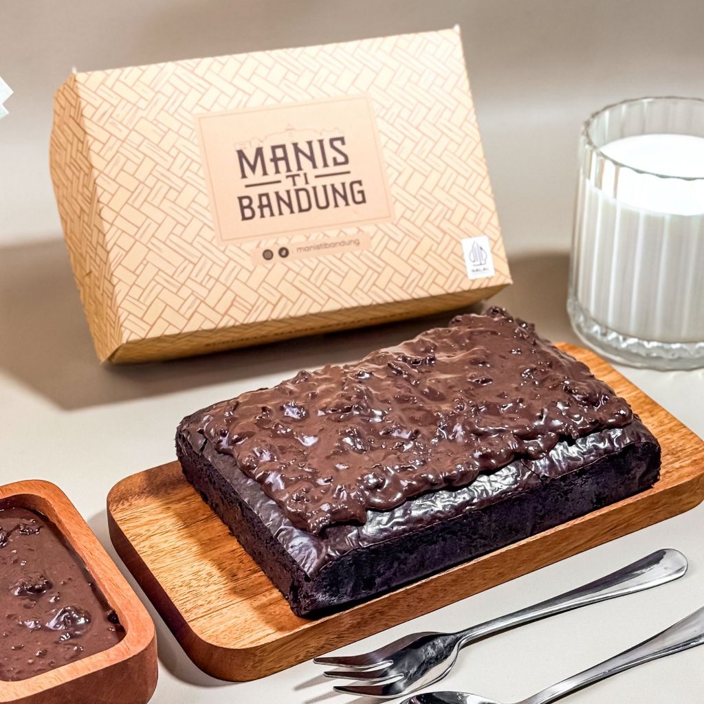 Manis ti Bandung - Brownies 15x10 | Brownies Melted | Brownies Lumer | Fudgy Brownies | Kue Kering |