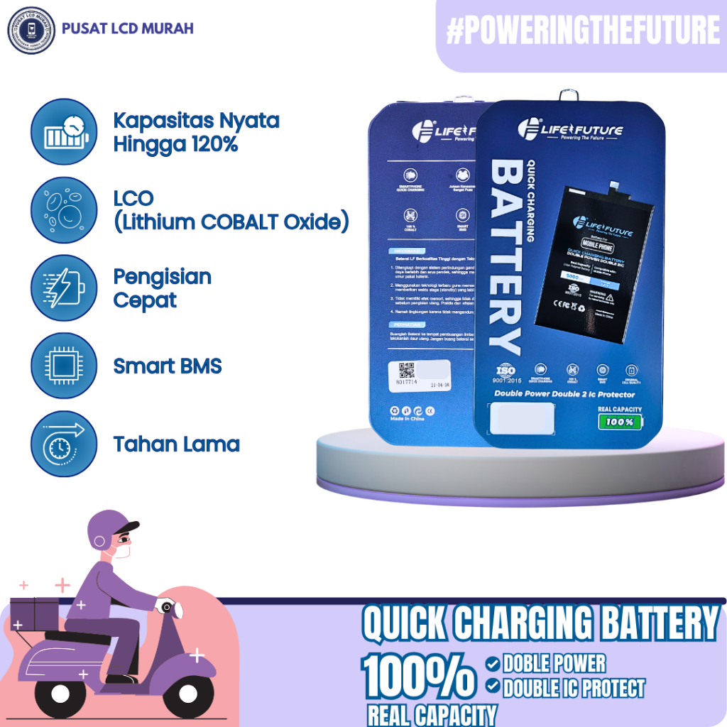 C11P1501 - QUICK CHARGING BATTERY / BATERAI LIFE FUTURE ZENFONE SELFIE / 2 LASER 5.5 / ZE550KL