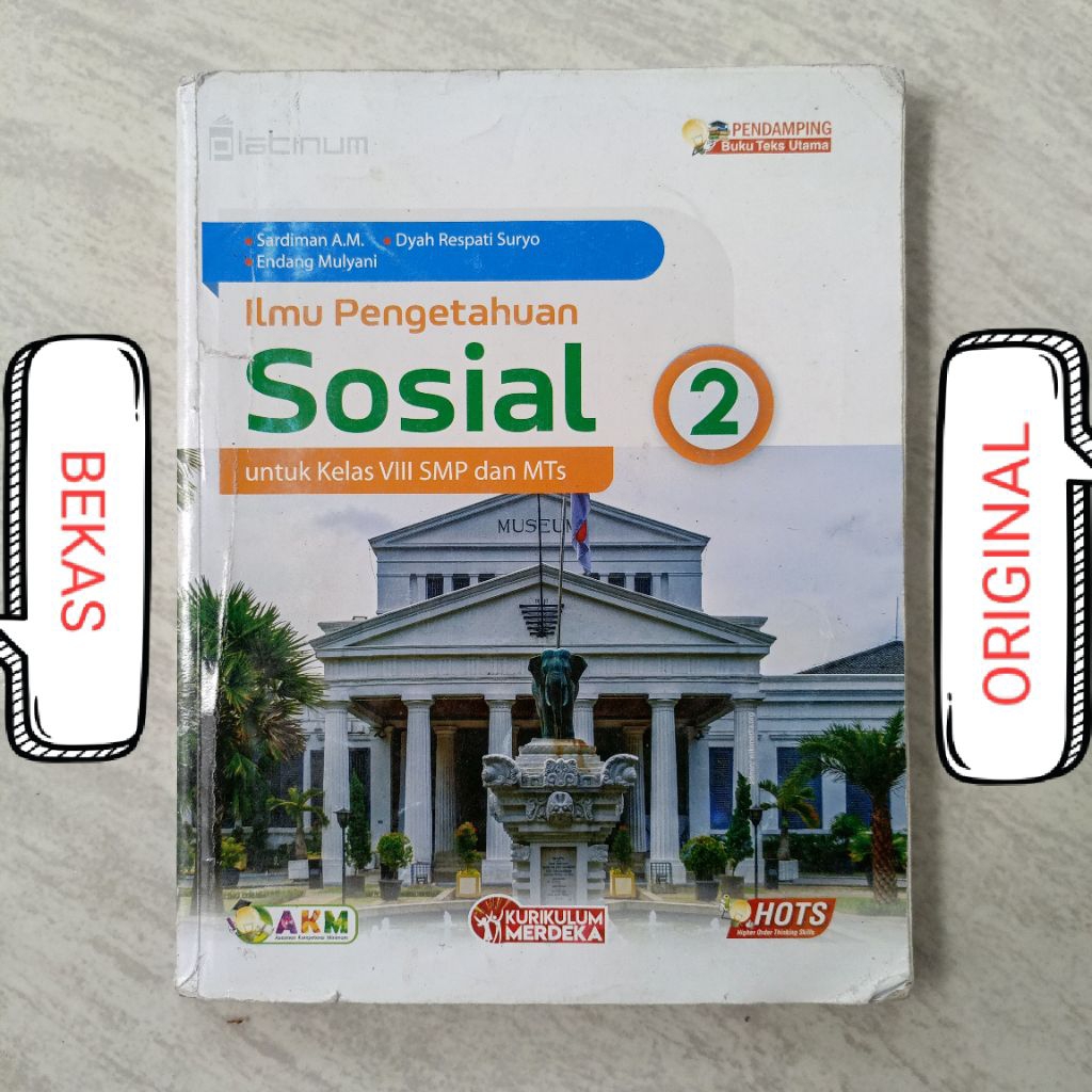( BUKU BEKAS ) ( ORIGINAL ) Pembelajaran Ilmu Pengetahuan Sosial IPS Kelas 8 VIII 2 II SMP Penerbit 
