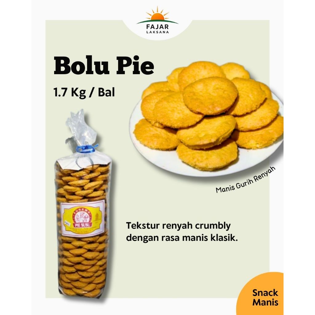 Bolu Pie Cemilan kue kering pie susu Manis