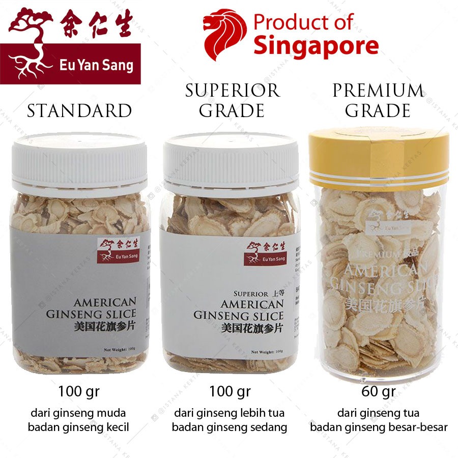 Eu Yan Sang - American Ginseng, Yongsem, Yong Sem Amerika