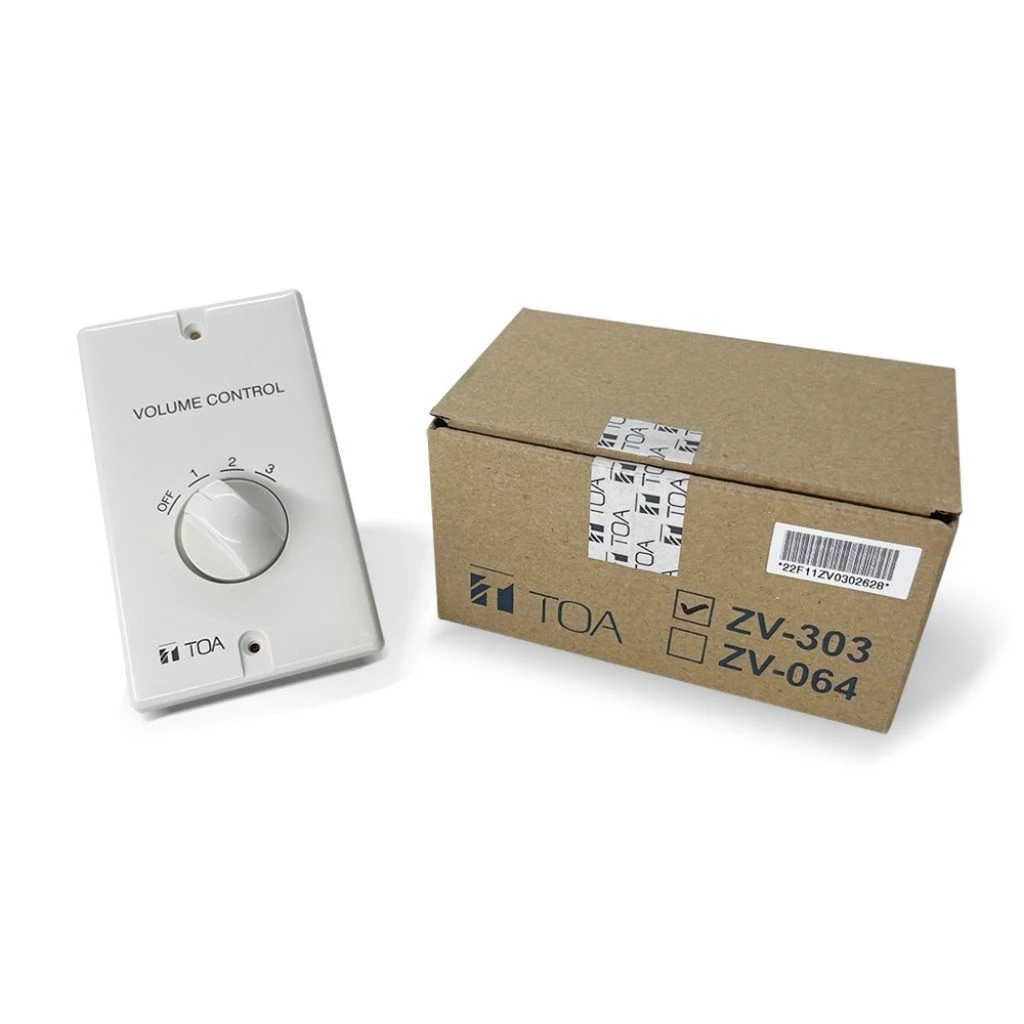 Volume Control TOA ZV-303 Attenuator 30 W Pengatur Suara Speaker Sound System Rumah Hotel Gedung Kan