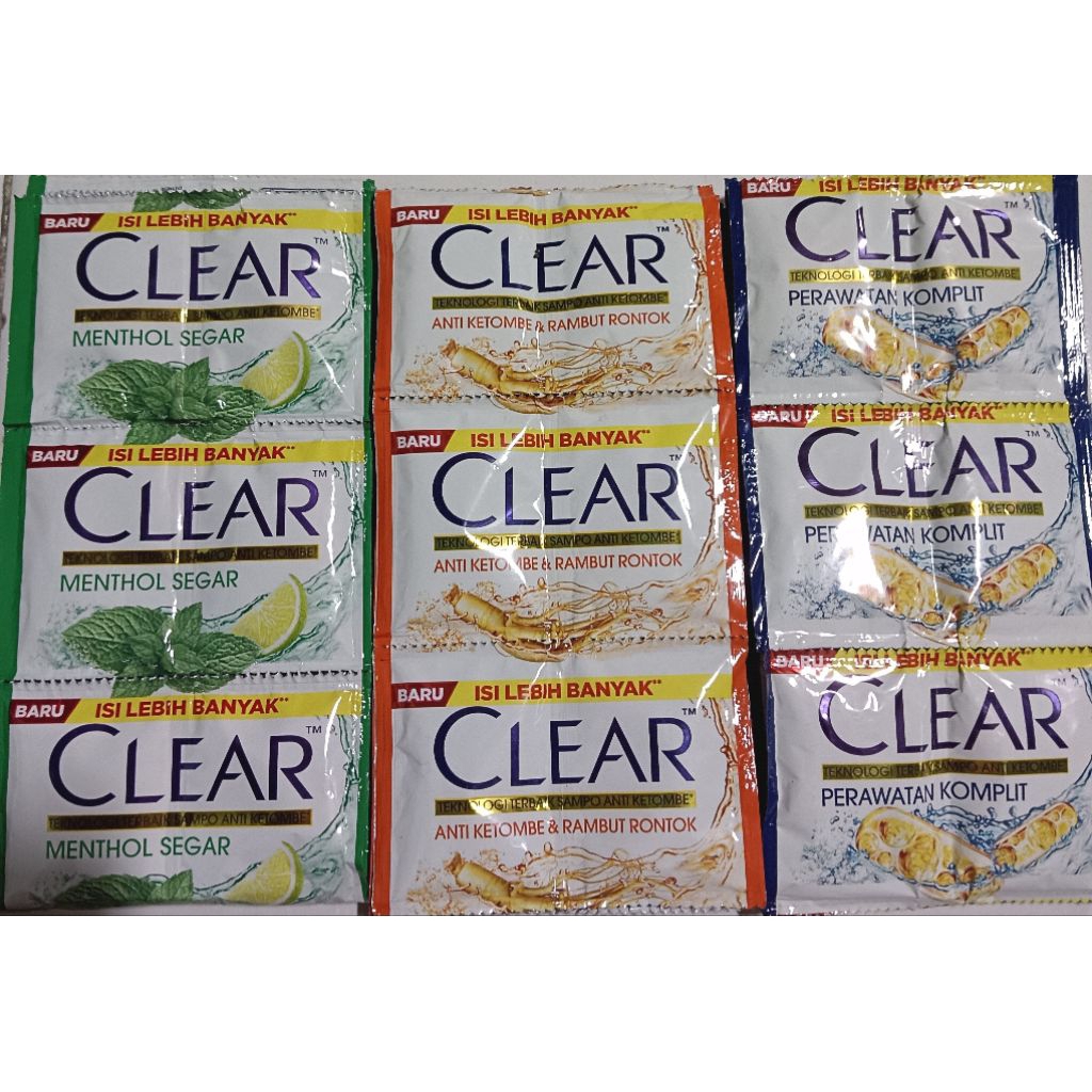 SHAMPOO CLEAR SACHET/1 RENCENG=12