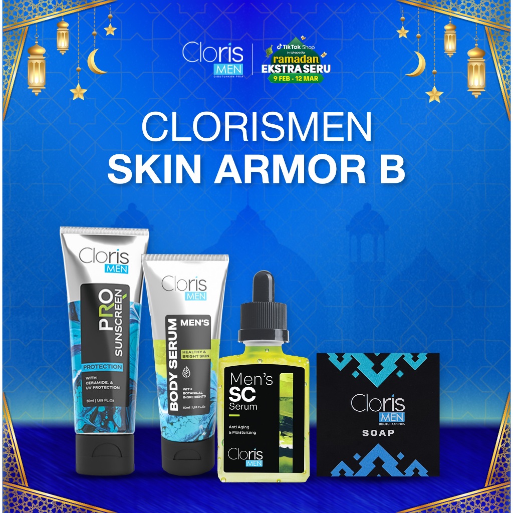 Clorismen Paket Skin Armor B - Paket Clorismen Skincare Pria Terlengkap