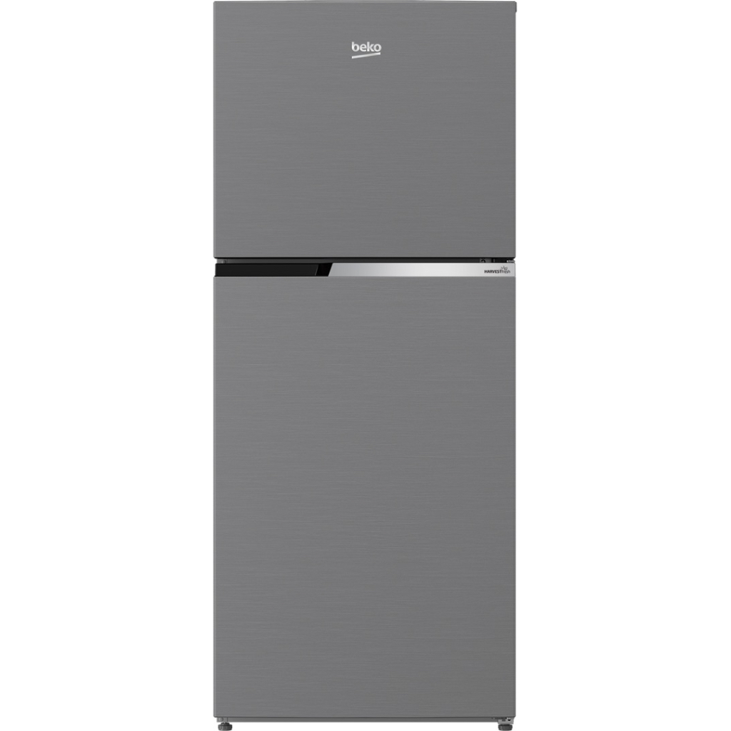 Kulkas 2 Pintu Beko RDNT371I50S Kapasitas 371 Liter Kulkas Beko Top Freezer Waarna Abu-Abu