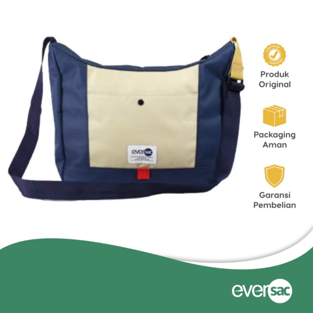 Eversac Sling Bag Zanca Navy Tan