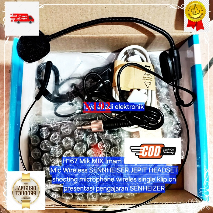 X192 Jepit Microphone kualitas terbaik Mik MIX Imam Masjid kamera  Mic Wireless SENNHEISER JEPIT HEA