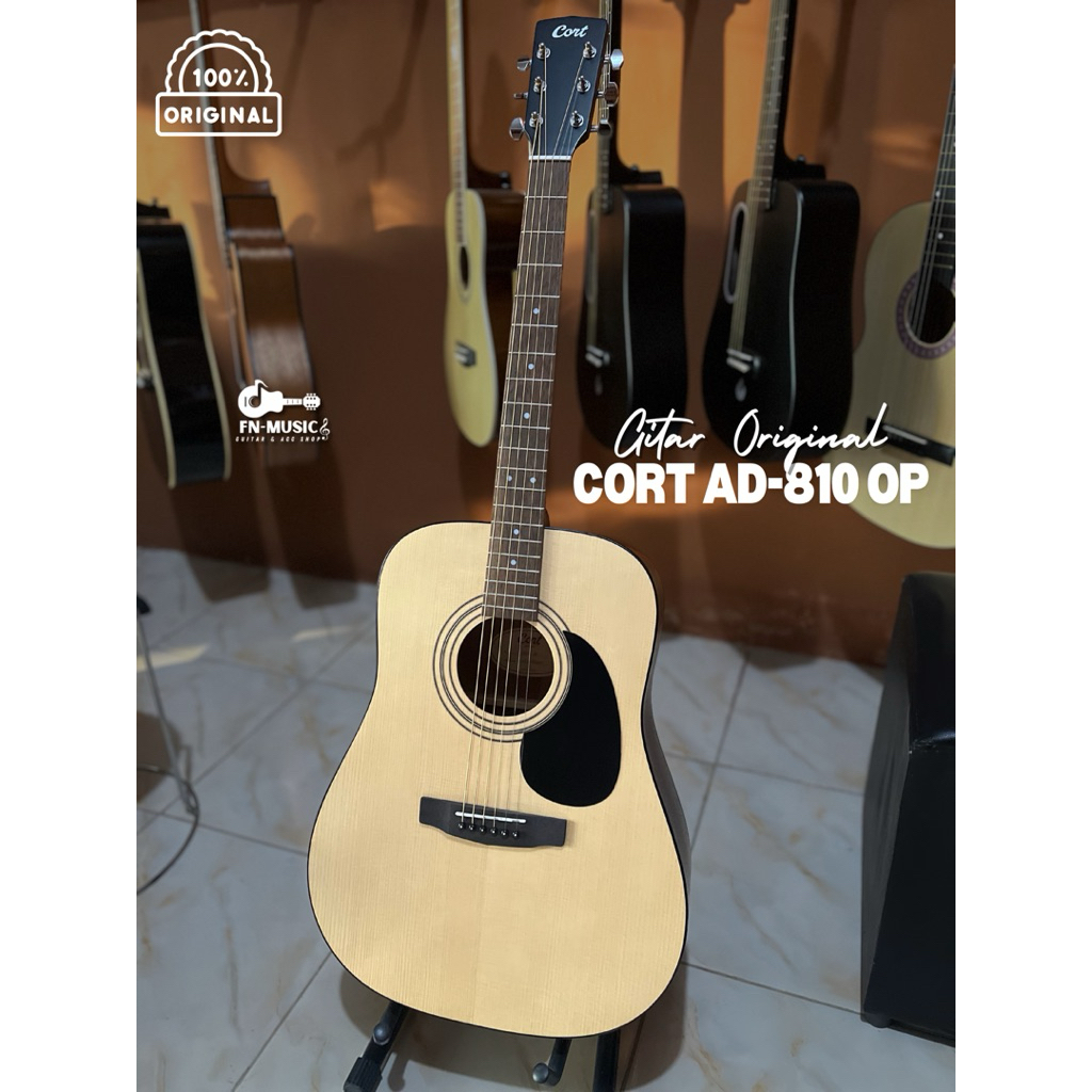 GITAR ORIGINAL CORT AD-810 OP, GITAR CORT ORIGINAL, GITAR AKUSTIK ORIGINAL, GITAR CORT SERI AD 810 O