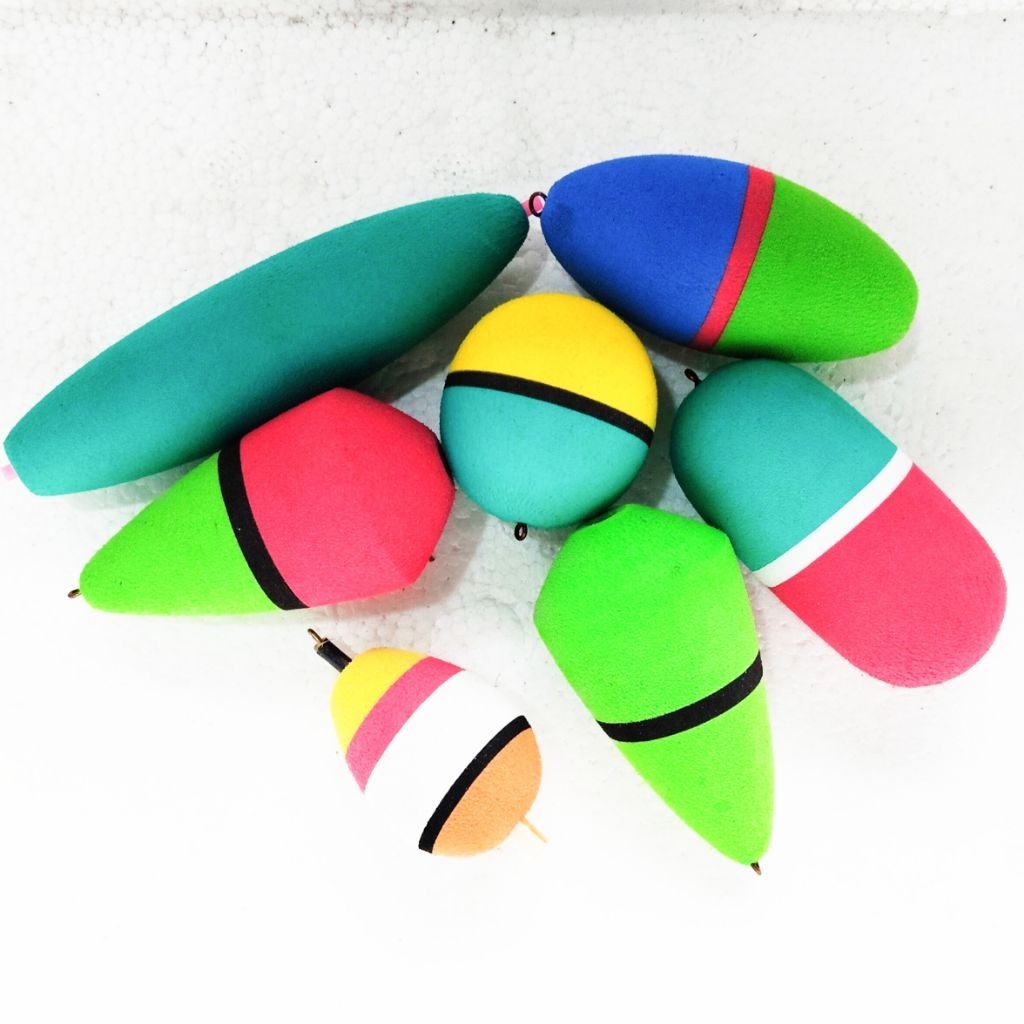 Pelampung Pancing Busa Panjang Bulat Oval Kerucut