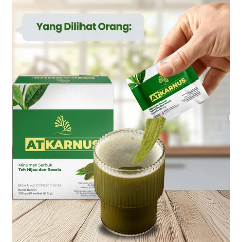 Alga Tea Karnus Kemasan Baru AT Karnus 1 Box isi 60 Saset Original