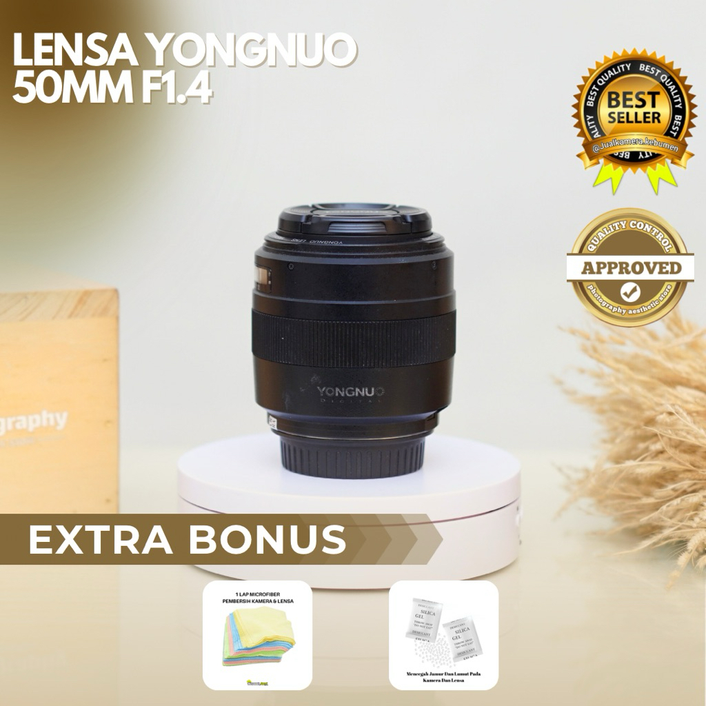 Lensa YongNuo 50mm F1.4 For Canon - Lensa Canon 50mm F 1.4