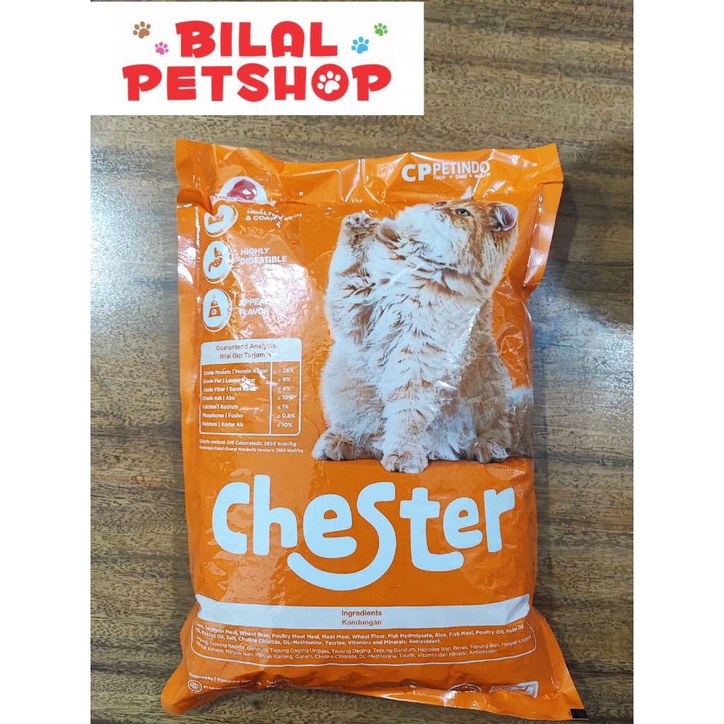 Chester Cat Food REPACK 1KG 1000G Makanan Kucing