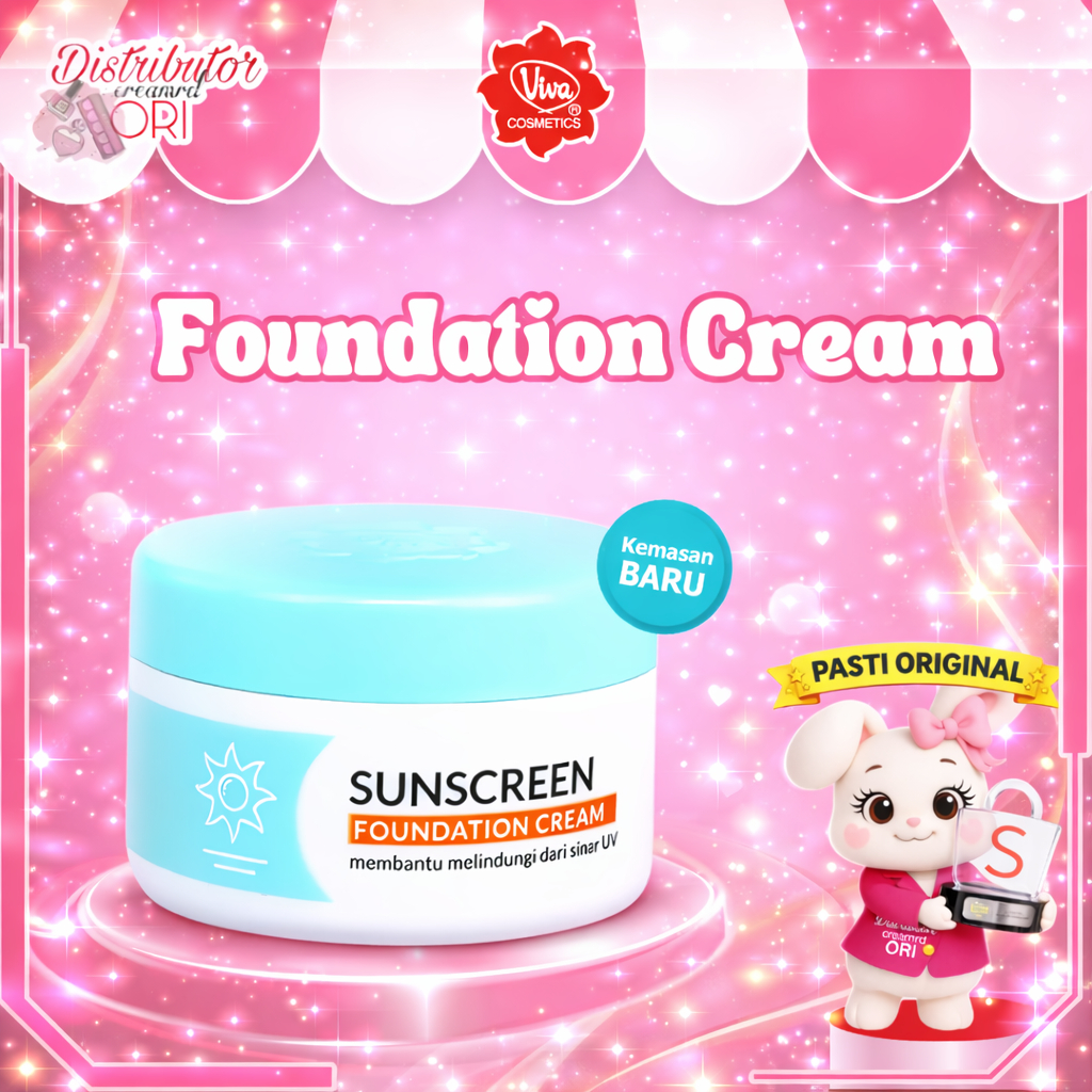 Viva Sunscreen Foundation UV Filter - Cream Sunscreen Foundation  Original BPOM