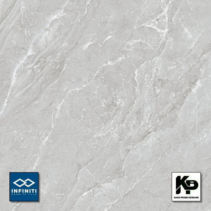 Granit INFINITI Peruggia Light Grey 60x60 – Granit Lantai Premium Motif Stone Natural, Elegan & Taha